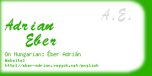 adrian eber business card